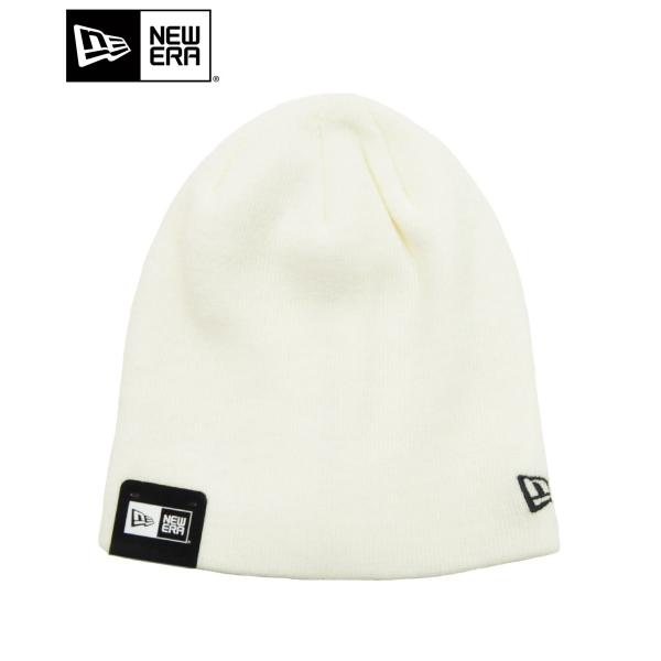 メール便送料無料 New Era ニューエラ ニット帽 ベーシック 買い取り ビーニー アイボリー ブラック ワンポイント シンプル レディース 帽子 スカル メンズ ロゴ 刺繍