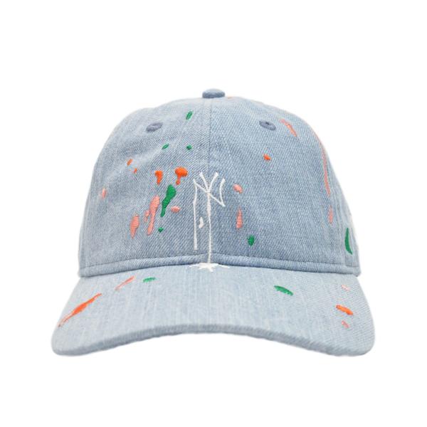 ニューエラ キッズ キャップ 年末年始大決算 Kid S Youth 9twenty クロスストラップ ウォッシュドデニム 送料無料 ヤンキース ロゴ スプラッシュエンブロイダリー