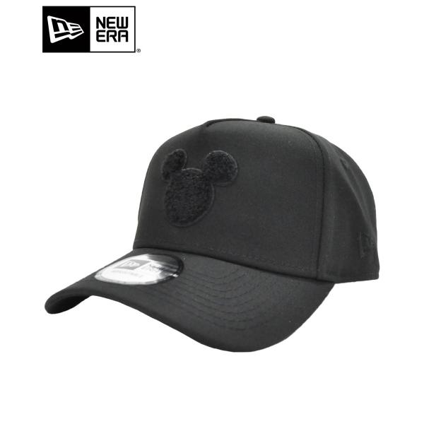 New Era ニューエラ キャップ 9forty A Frame ディズニー ミッキーマウス シルエット ブラック ブラック メンズ