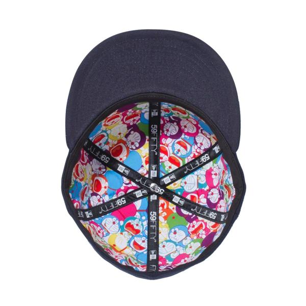 ニューエラ キャップ 59fifty ドラえもん オリジナル ロゴ ネイビー インサイド コラボ 帽子 12336674 オールオーバープリント New Arrival Cap メンズ 送料無料