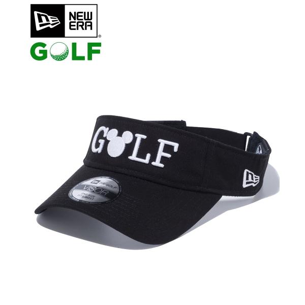 New Era ニューエラ キャップ ゴルフ サンバイザー ディズニー Golf 人気海外一番 Golf スポーツ ブラック コラボ 送料無料 シルエット ミッキーマウス