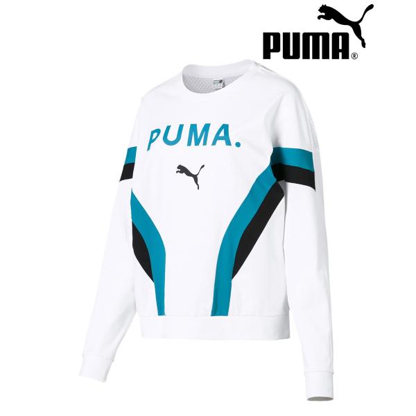 プーマ Chase ウィメンズ Ls 舗 トップ Puma トップス トレーナー レディース ロゴ スウェット