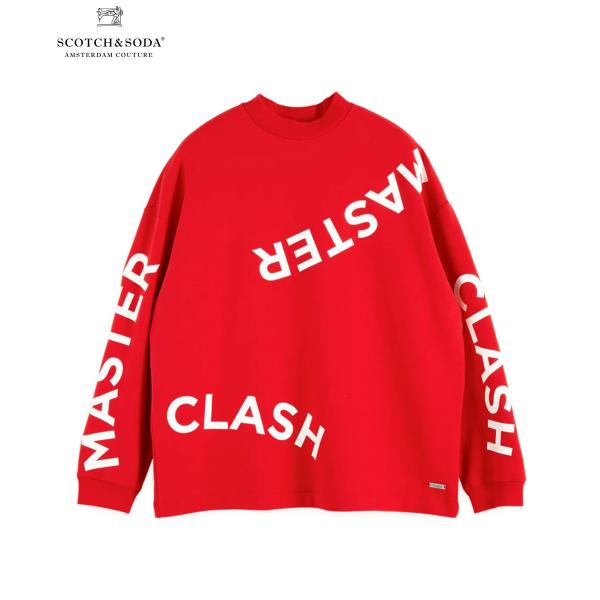 Scotchamp Soda スコッチamp ソーダ メンズ スウェット Master Clash Artwork Sweater レッドクラッシュ 2 トップス