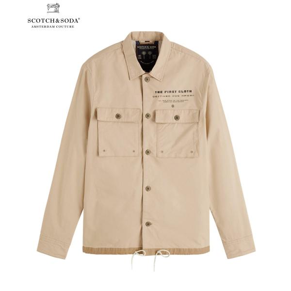 Scotchamp Soda スコッチamp ソーダ シャツジャケット Workwear Shirt Jacket ベージュ 長袖 いよいよ人気ブランド 送料無料 ワーク 292 メンズ トップス カジュアル
