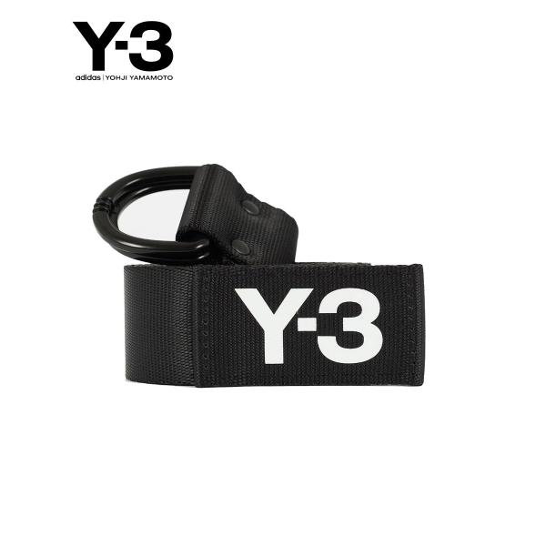 Y 3 セール 特集 ワイスリー メンズ ベルト Logo Belt Fq69 ブラック ロゴ Yamamoto Adidas シンプル Yohji ヨウジヤマモト アクセサリー