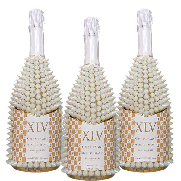 XLV シャンパーニュ ブラン ド ブラン グラン クリュ ルミナス ボックス入 XLV ブラン ド グラン クリュ ルミナス デコレーションボトル 750ml×3