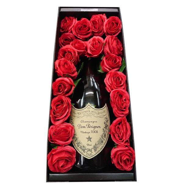 ドン ペリニヨン フラワーBOX風 ギフト 750ml×1本 (送料無料