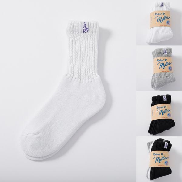 Robert P. Miller(ロバートピーミラー)　3P Crew length socks 25-27cm