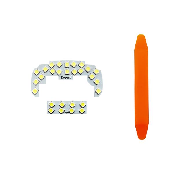 [Release date: February 23, 2018]■商品内容全てにこだわったDopestオリジナルアイテム！フロント：20連3チップSMD×1(直挿し)リア：8連3チップSMD×1【計2点セット】◆樹脂製ルームランプ交換工具...