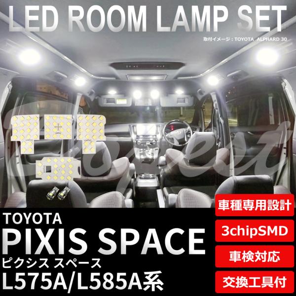 ピクシススペース LEDルームランプセット L575A/585A系 車内灯