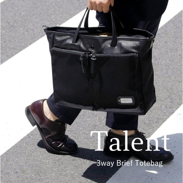 トートバッグ 肩がけ ショルダー 3way Talent  /  軽量 日本製メンズ レディース A4 PC 本革 R&D DORACO doracoluv ブランド ドラコラブ 神戸 ギフト 人気
