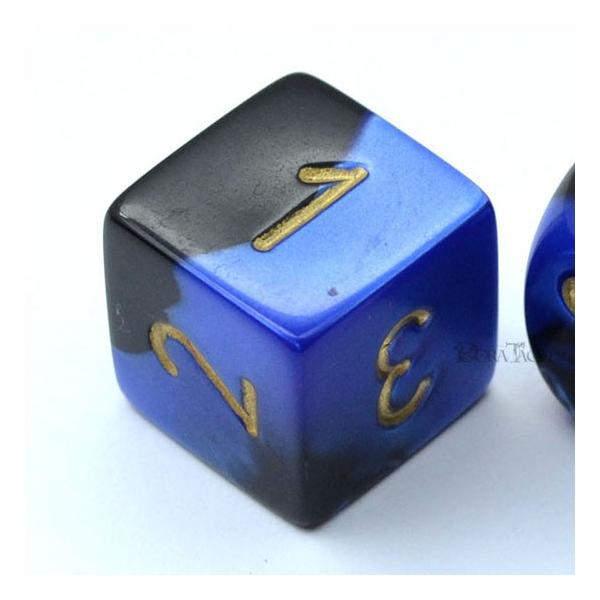 美品　AKO DICE 1 (赤青黒黒ブラスシルバー)　計6個　♯サイコロ 8e22e50345b305c21d356b7450778e