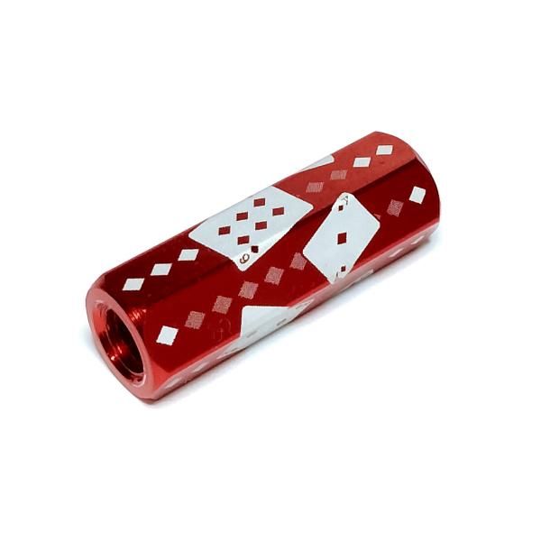 六角ナット・トランプ【ダイヤ・赤】2・3・6面ダイス DTD6nutT04