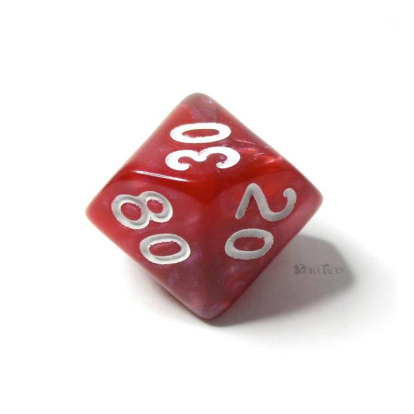 マーブル模様【レッド＆ブルー】テンズサイコロ HDAR44-tens