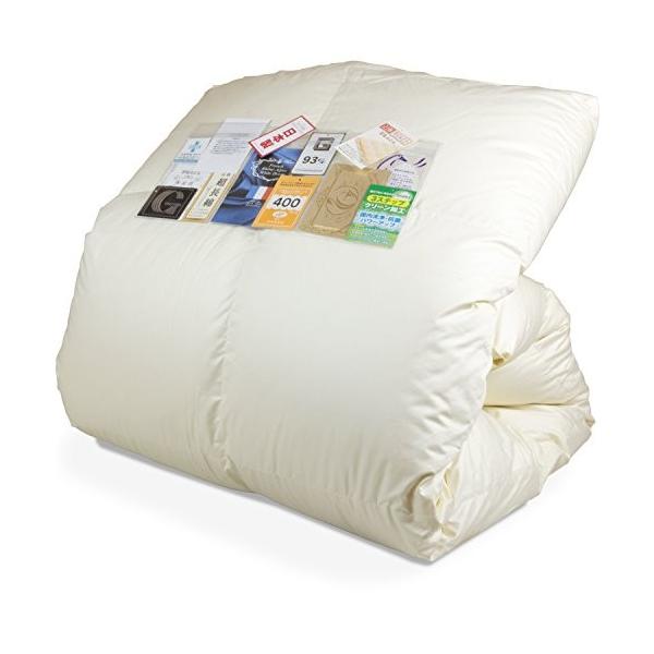 安眠工場 高級羽毛布団 ダブル新疆綿100 生地羽毛量1 7kg 布団 寝具 フランス ローヌ アルプ産 ホワイトマザーダウン93 布団 400dp以上 掛け布団 Doremiんち