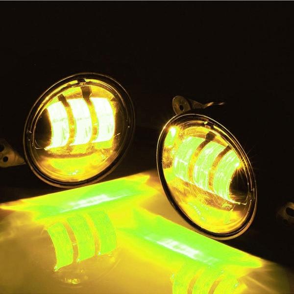 トヨタ LED フォグランプ 車検対応 汎用 フォグライト ホワイト イエロー 2色 切替式 キット LED化 黄色 フォグランプ球 ユニット