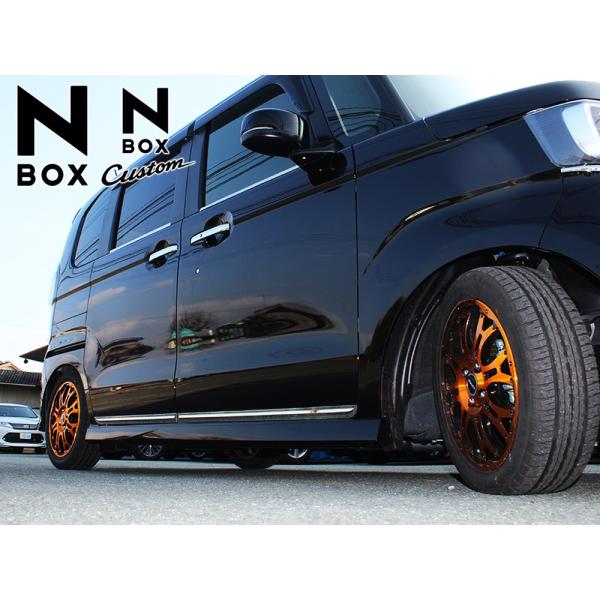 新型NBOXカスタム ドレスアップパーツ JF3 JF4 メッキ サイドドアガーニッシュ 4P モール 外装 NBOX N BOX Nボックス エヌボックス MPH0264P5916