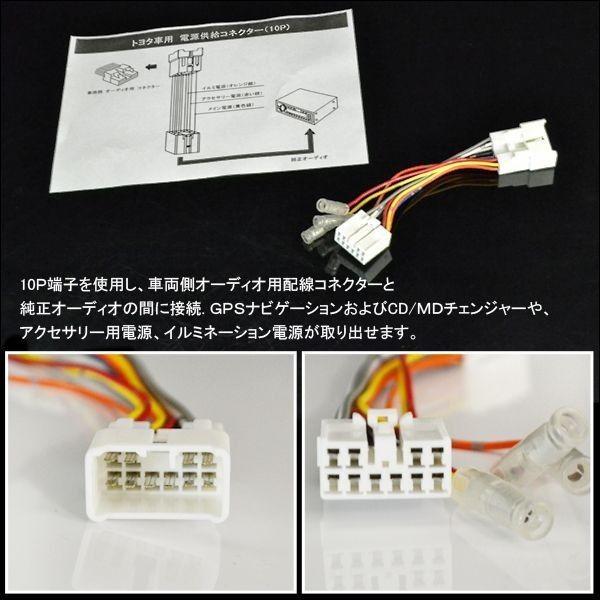プリウス 50系 前期 後期 ZVW50 電源供給コネクター 10PIN オーディオ