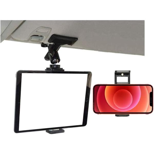 スマホクリップ 360° 角度調整 1/4インチ カメラクリップ タブレット