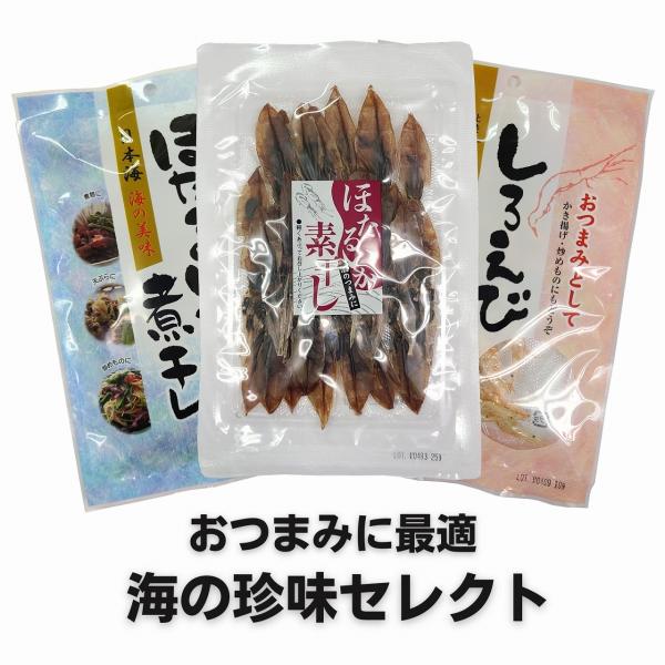 ほたるいか しろえび 珍味セレクト 3袋セット