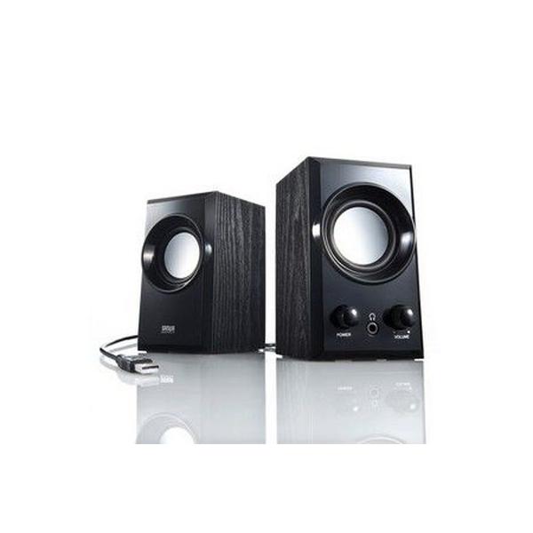 サンワサプライ USBスピーカー(ブラック) MM-SPU7BK MM-SPU7BK【USBスピーカー（ブラック）】USBケーブル1本で電源と