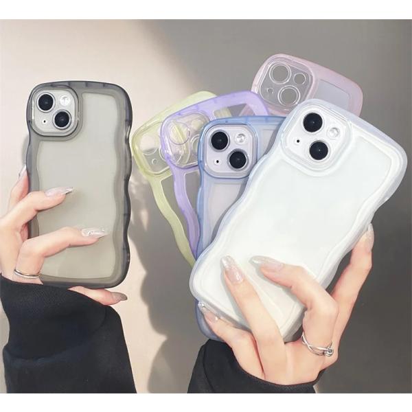 新作　iPhone16　ケース　透明　6カラー