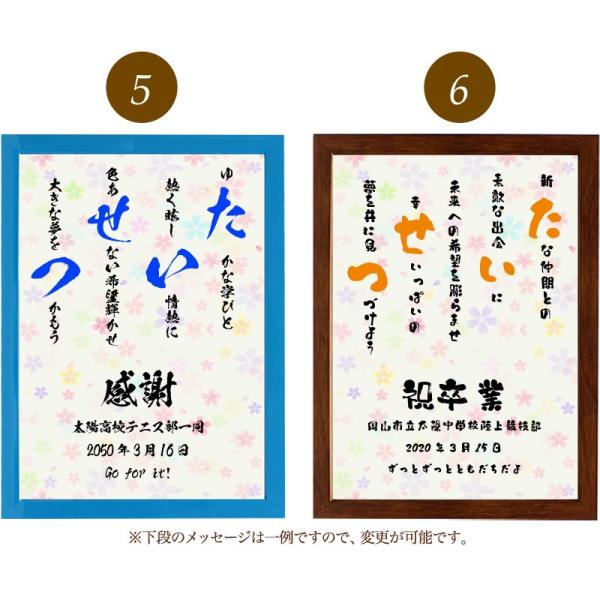 たいせつ ポエム カラフルミニフラワー 詩 名入れ 即出荷 ケイティ 縦 額 お祝い 出産祝い 還暦 結婚祝い 米寿 プレゼント 家族 額縁 デザイン