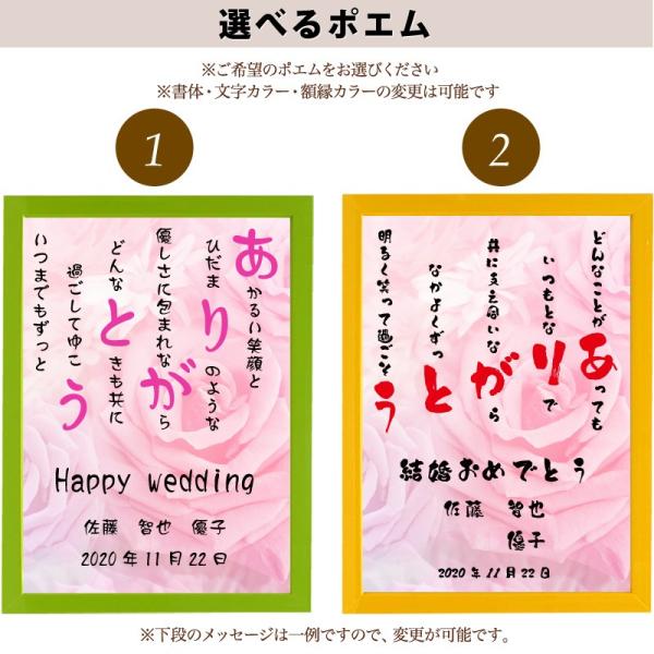 ありがとう ポエム バラ Type1 詩 名入れ ケイティ 縦 額 いつでも送料無料 額縁 還暦 プレゼント 米寿 家族 お祝い デザイン 出産祝い 結婚祝い