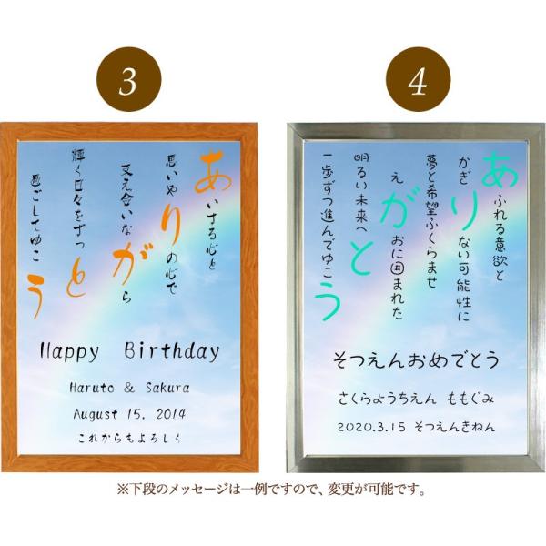 ありがとう ポエム 空 虹 詩 名入れ ケイティ 縦 額 結婚祝い 米寿 プレゼント 出産祝い 額縁 デザイン お祝い 家族 セール開催中最短即日発送 還暦