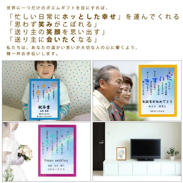 だいすき ポエム 空 虹 詩 10 Off 名入れ ケイティ 縦 額 デザイン 結婚祝い 還暦 家族 出産祝い お祝い 米寿 プレゼント 額縁