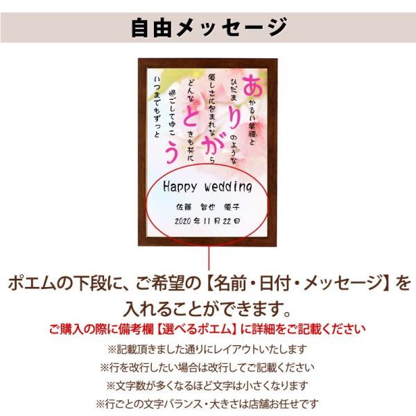 ありがとう ポエム 桜 詩 オンラインショップ 名入れ ケイティ 縦 額 還暦 額縁 結婚祝い 家族 デザイン お祝い プレゼント 米寿 出産祝い