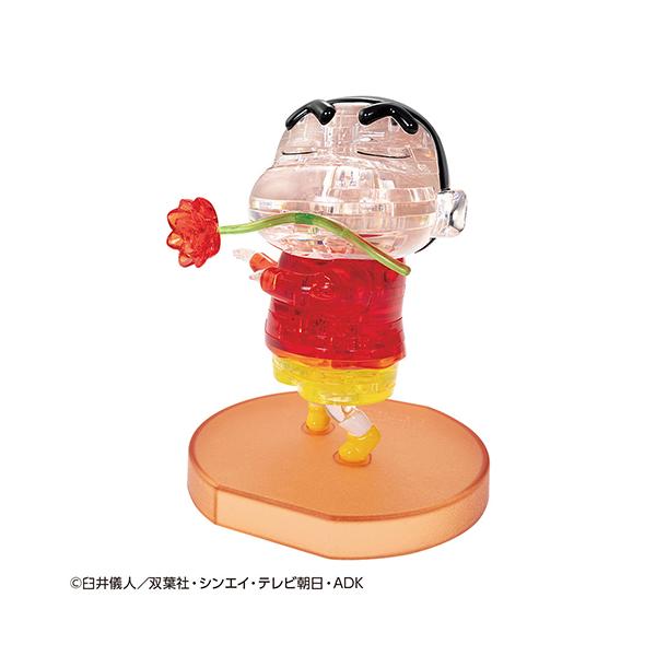 ●品番:50309●入数:１個●このパズルは透明のピースを組み上げる立体ジグソーパズルです。●完成すると、クリスタルのように美しく輝くインテリアとして楽しめます。●バラをくわえた情熱的なしんちゃんが出来上がります。●首がゆらゆらと揺らすこと...