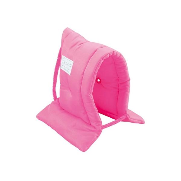 ●品番:143531●入数:１個●中綿たっぷり！カラー防災ずきん●生地・中綿は燃えにくい素材を使用！●ゴムバンドは取り外し簡単●便利な名札付き