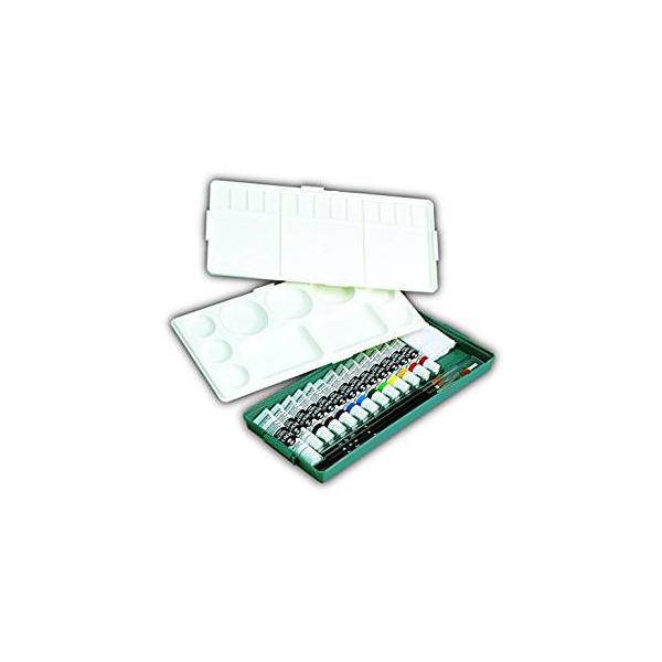 ターナー　アクリルガッシュ プライムセット12色　AG12PMB1　11mlX11本+白20mlX1、プラ筆3本