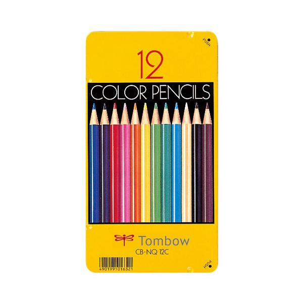 トンボ 色鉛筆 ○トンボ鉛筆 色鉛筆 12色 丸軸 [No28]（NQ） : どっとカエール