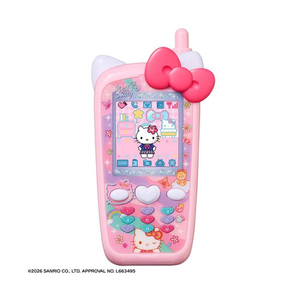 バンダイ　ずっと×2なかよしケータイ サンリオキャラクターズ HELLO KITTY Ver.