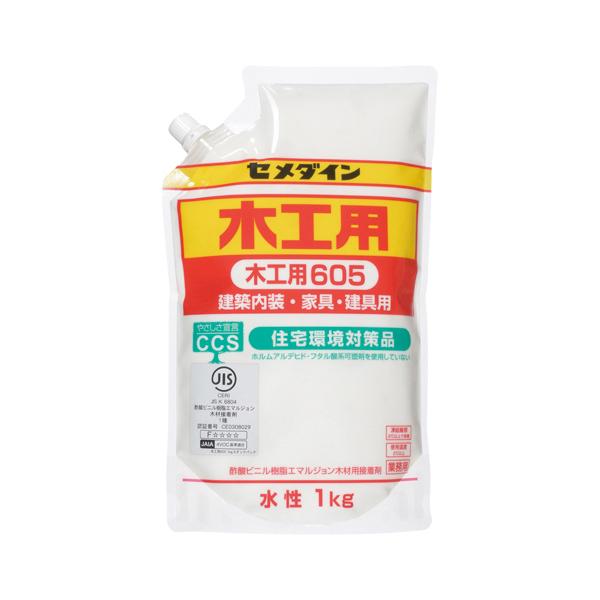 他サイト： ●セメダイン　木工用接着剤　セメダインホワイト　品名：６０５−１詰替用の商品画像