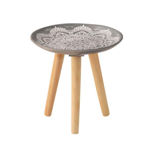 ●品番:LFS-190A●入数:１台●モロッコ風の模様が美しいトレーテーブル。用途に合わせて様々なシーンで使えます。
