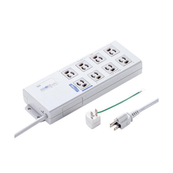 サンワサプライ(Sanwa Supply) パソコン連動タップ 抜け止め8個口 ライン形状/マグネット付き SANWA SUPPLY（サンワサプライ） 直送 パソコン連動タップ マイコン