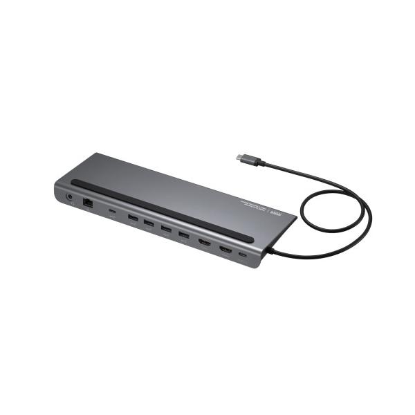 サンワサプライ　直送 USB Type-Cドッキングステーション（4K対応・HDMI×2画面出力）