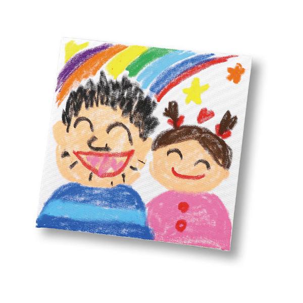 ●品番:005918●入数:１個●正方形のキャンバスボード！クレヨンや色えんぴつなどで絵がかける！