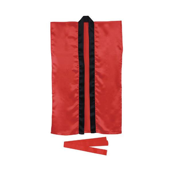 ●品番:001140●入数:１着●肌触りがよく、光沢のあるサテン製のロングハッピ光沢のあるサテンを使ったロングハッピです。●応援や演舞などに最適です。●サテンのズボンなどと組み合わせてください。●つやのあるきれいな色！