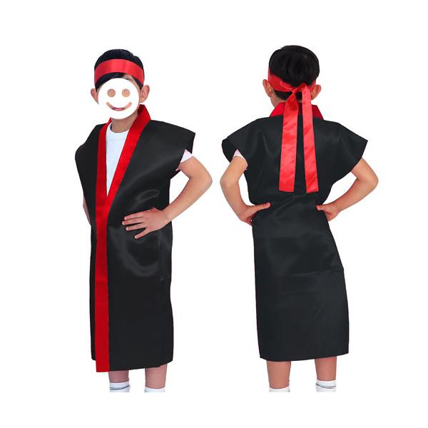 ●品番:014427●入数:１着●肌触りがよく、光沢のあるサテン製のロングハッピ！