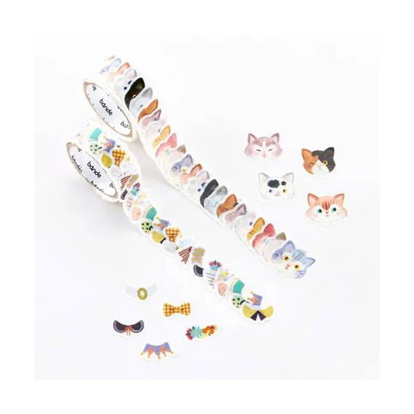 bande 1枚ずつめくれるマスキングテープ おえかきねこ : どっと