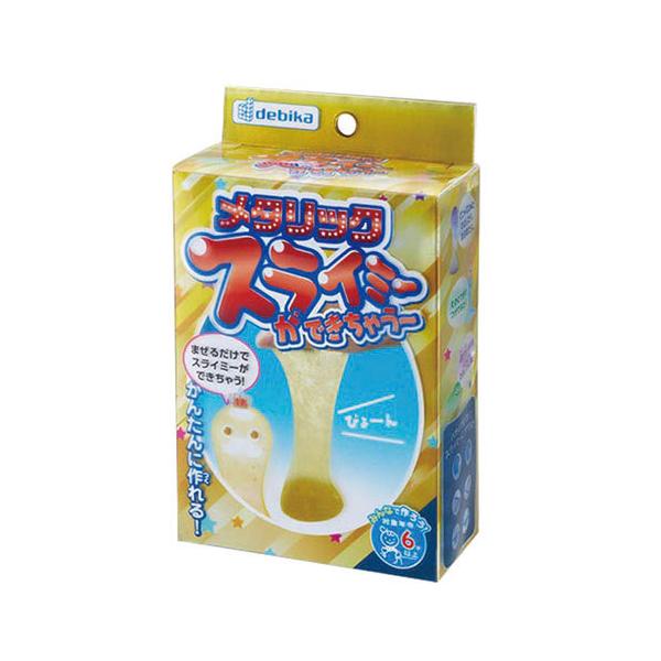 ●品番:093631●入数:１個●まぜるだけでスライミーができちゃう！●計量は必要なし！材料を混ぜ合わせるだけ！！●パッケージに目玉がついてるよ！●＜セット内容＞透明な液（ＰＶＡ溶液）１００ｍｌ色付き液（ラメ入りホウ砂溶液）１００ｍｌ作り方説明書