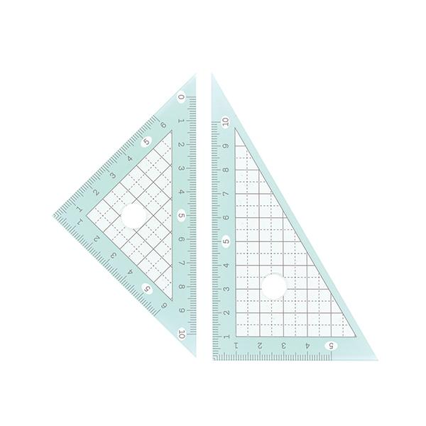 西敬　マカロンルーラー　三角定規（ピスタチオ）
