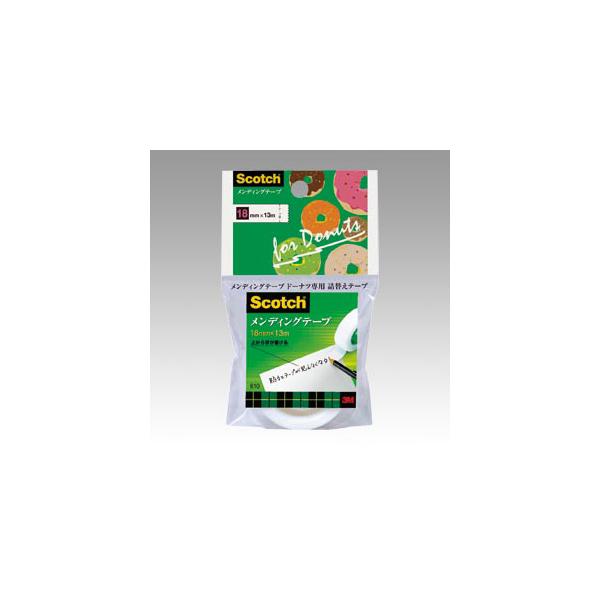 ●スリーエム　スコッチ（R） メンディングテープ ドーナツ 3M 専用詰め替えテープ　寸法:巾18mm×長13m