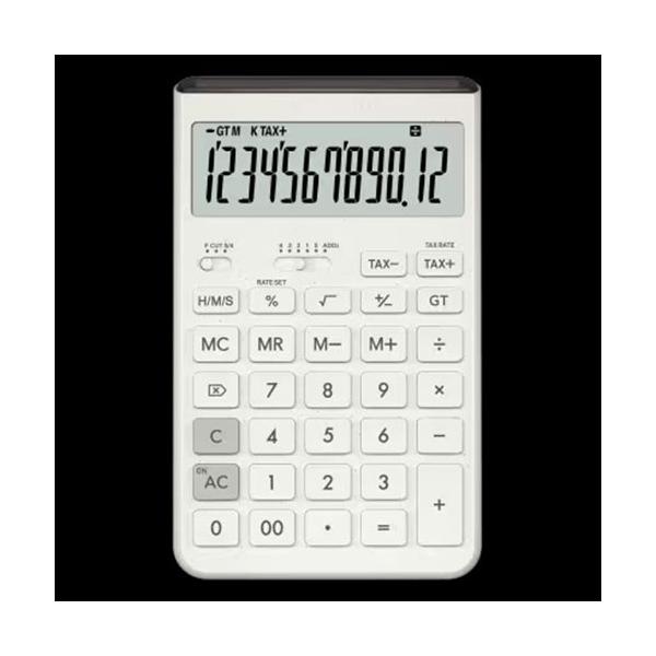 ●品番:JT-200T-WE-N●入数:１台●心地良さで選ぶ、長く愛せるエシカルな電卓。●デザイン電卓Ｃｏｍｆｙジャスト型。●なじみの良い５色のくすみカラー。●天面ソーラー配置で手当たりの良いラウンジ形状。●使い勝手に配慮した開閉式スタンド...