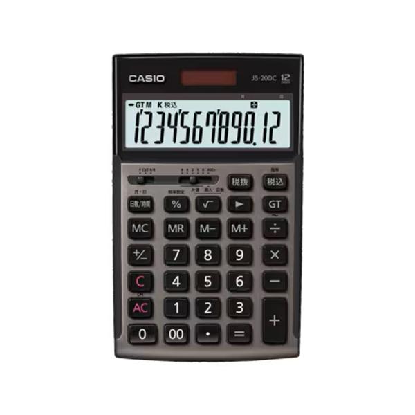 他サイト： カシオ　本格実務電卓 12桁 日数・時間計算 ジャストタイプ グレージュブラウンの商品画像