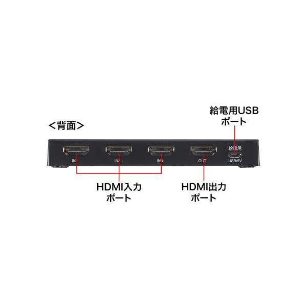 �T�����T�v���C�@���P����A�E�g���b�g�i 8K�EHDR�EHDCP2.2�Ή�HDMI�ؑ֊�(3���́E1�o��) ���i�摜2